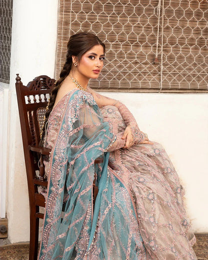 Aytan Luxury Net Embroidered Unstitched 3PC Suit