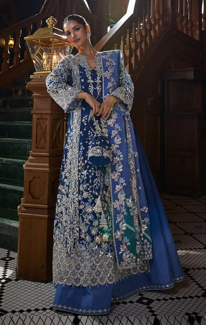 Soraya Lumene Luxury Organza Embroidered Unstitched 3PC Suit - Elise