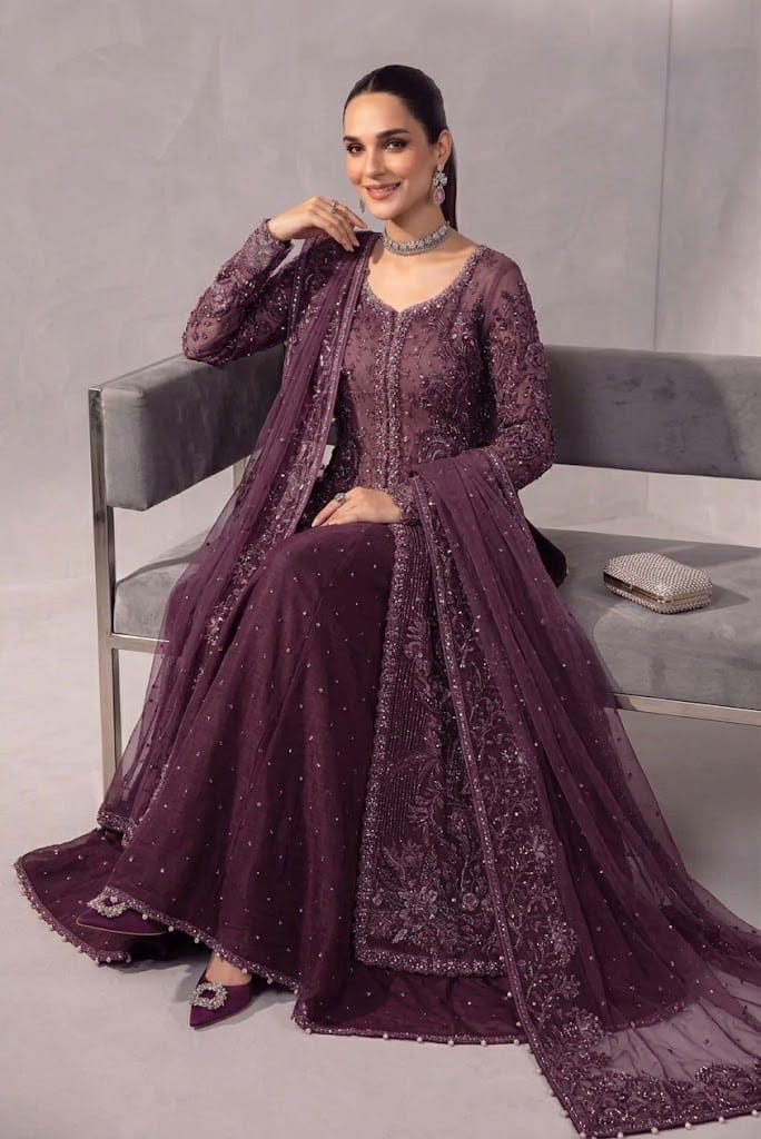Maria B Luxury Lava Silk Embroidered 3Pc Unstitched Suit