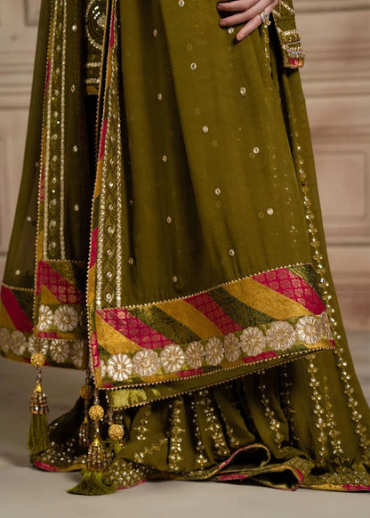 Laj by Lajwanti Luxury Chiffon Embroidered 3Pc Unstitched Suit Gulnaz