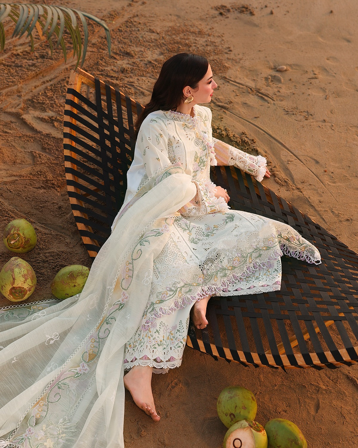 Qalamkar Luxury Lawn Embroidered 3 Piece Unstitched ILARA
