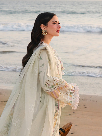 Qalamkar Luxury Lawn Embroidered 3 Piece Unstitched ILARA