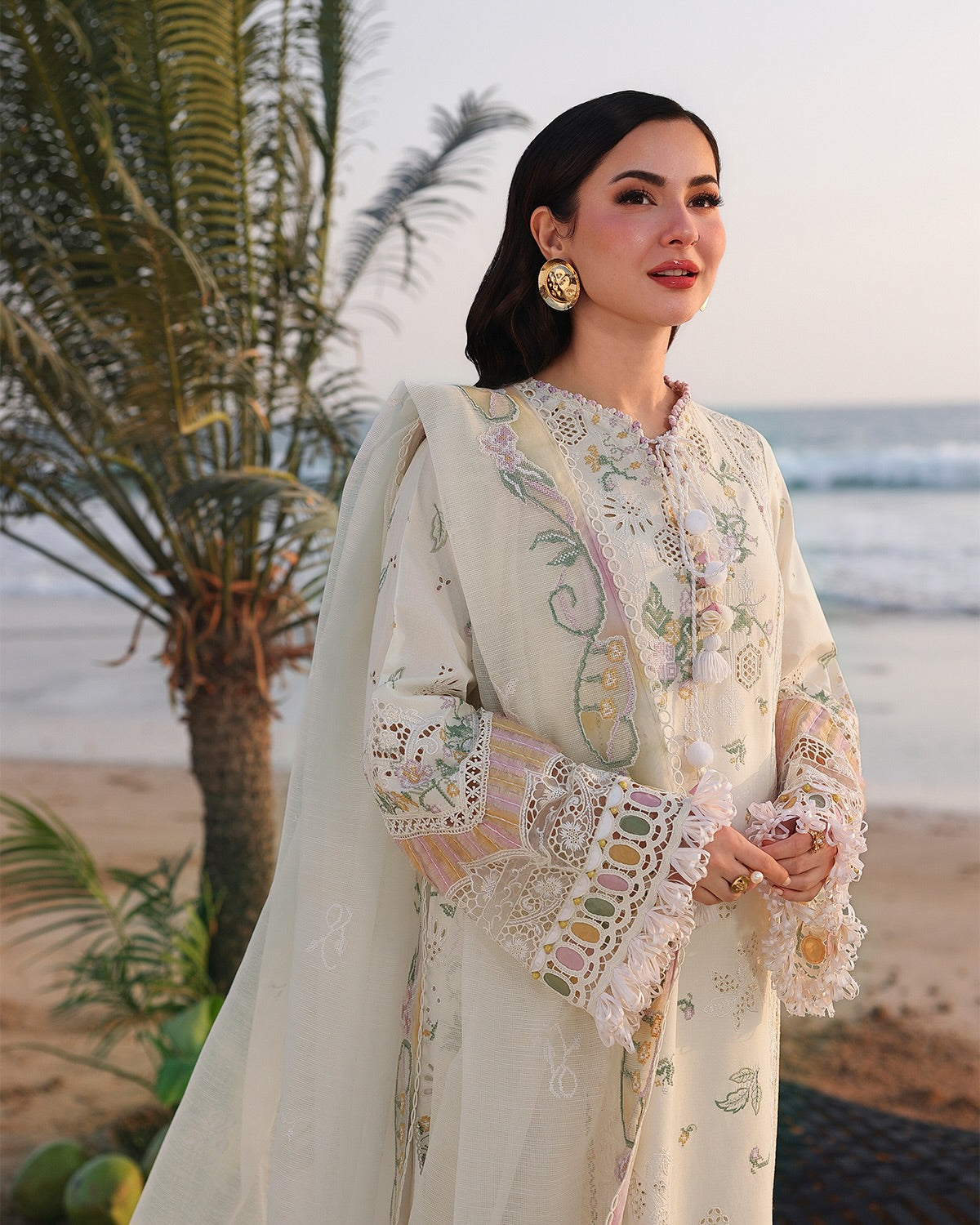 Qalamkar Luxury Lawn Embroidered 3 Piece Unstitched ILARA
