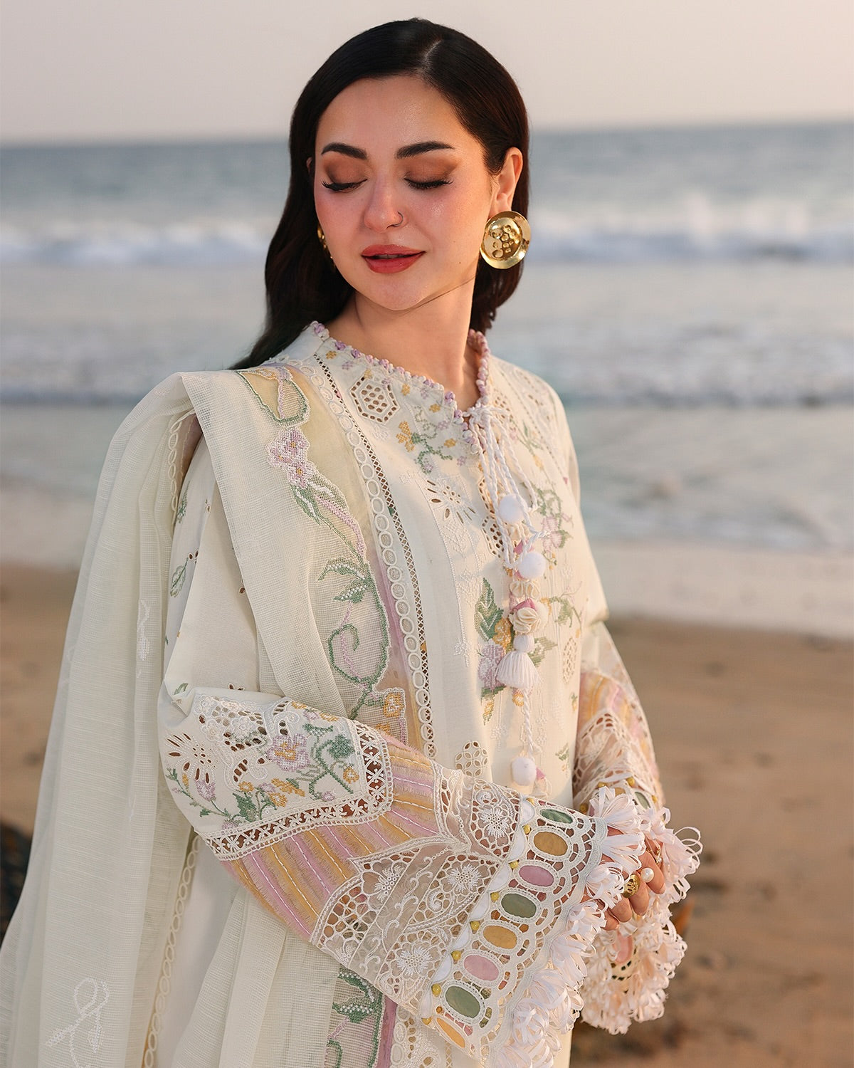 Qalamkar Luxury Lawn Embroidered 3 Piece Unstitched ILARA
