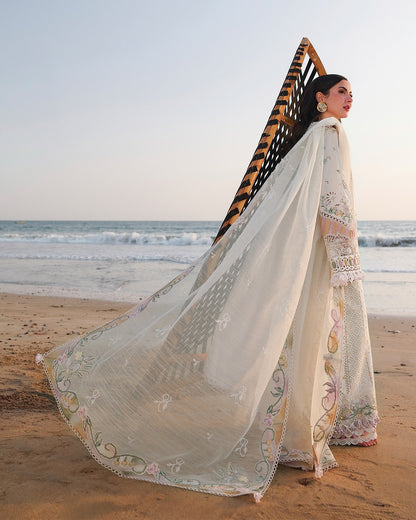 Qalamkar Luxury Lawn Embroidered 3 Piece Unstitched ILARA