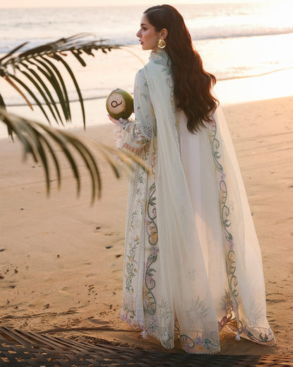 Qalamkar Luxury Lawn Embroidered 3 Piece Unstitched ILARA