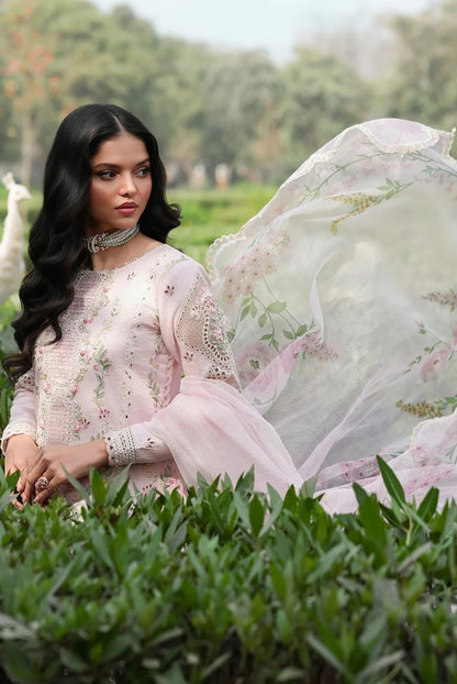 Sardinia - Pink Breeze - Luxury Lawn Embroidered 3 Piece Unstitched