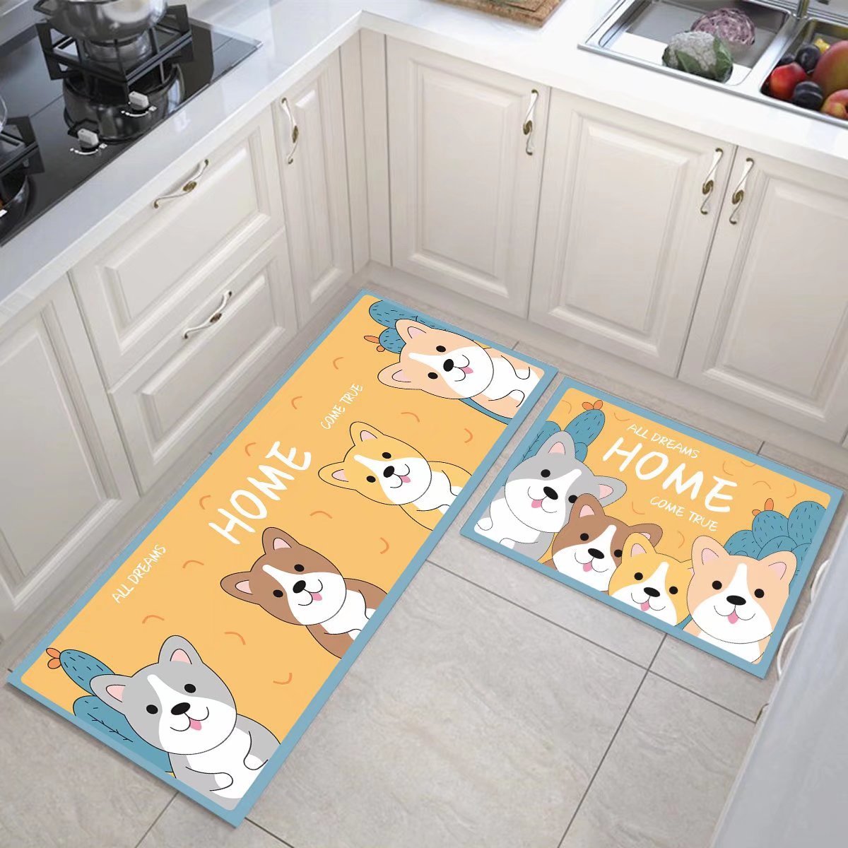 Absorbent Floor Mat Bedroom Cartoon Rug