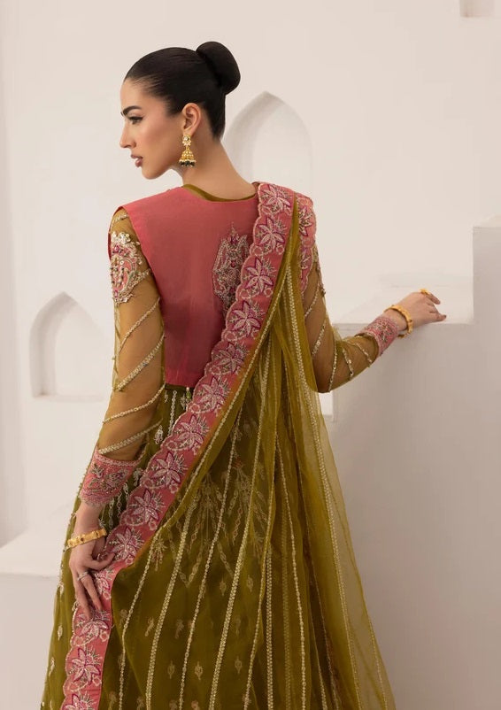 Mirha Imran Hennay Luxury Net Embroidered 3Pc Unstitched Suit