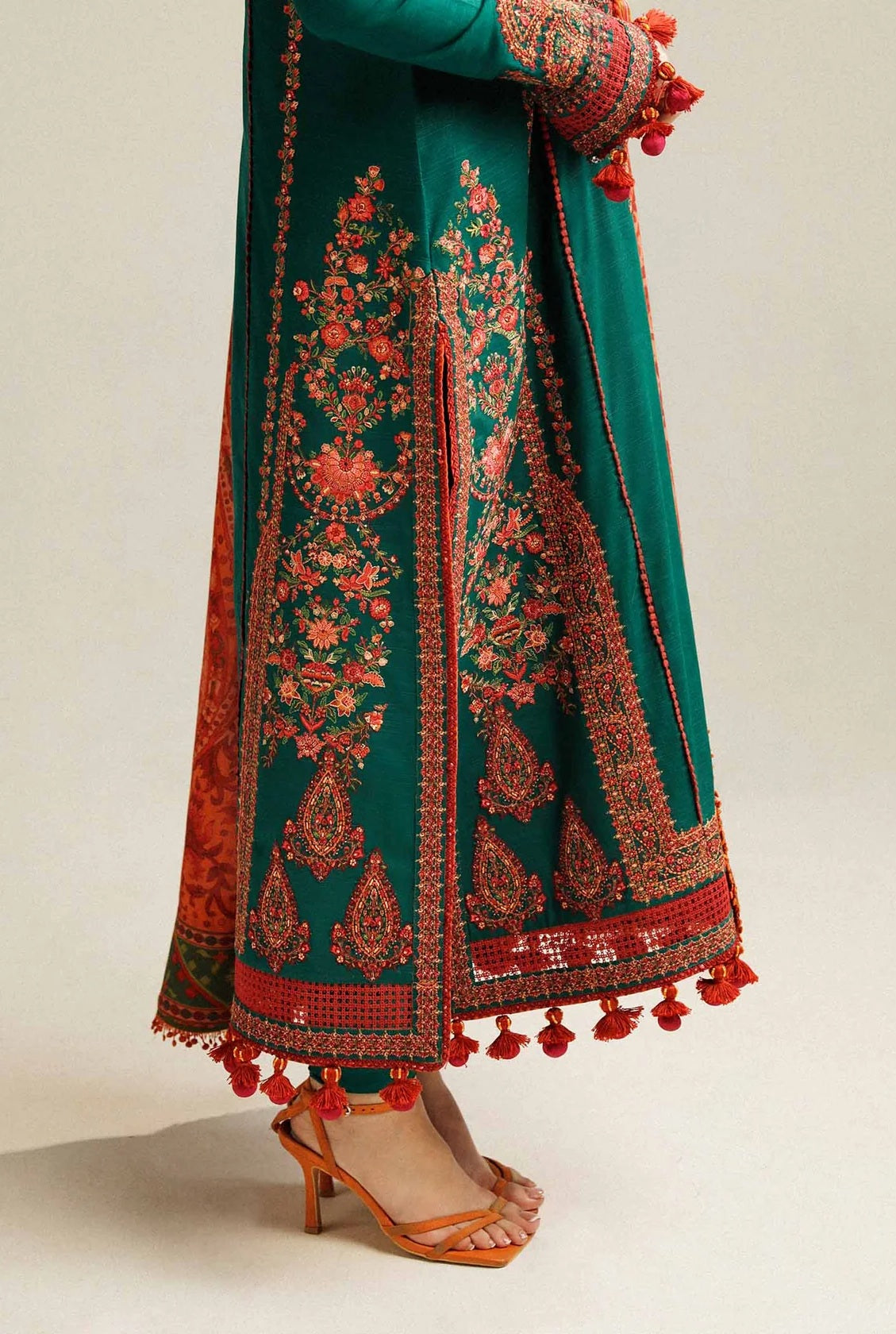 Hussain Rehar - Luxury Lawn Embroidered 3 Piece Unstitched - Marjaan