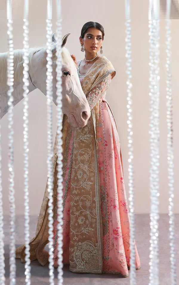 Soraya Lumene Luxury Organza Embroidered Unstitched 3PC Suit - Velora