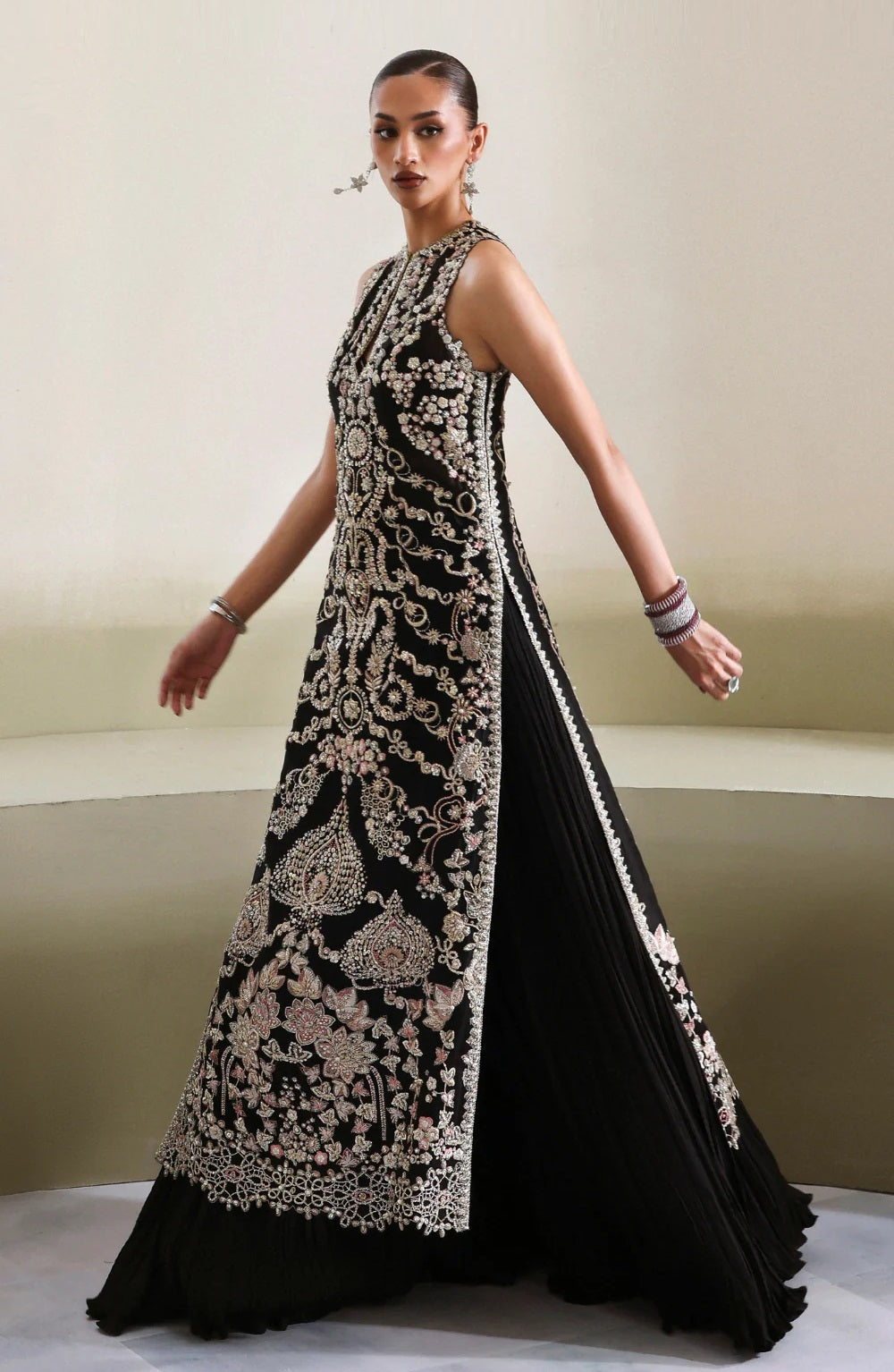 Soraya Luxury Raw Silk Embroidered 3 Pc Unstitched Suit - Myrren