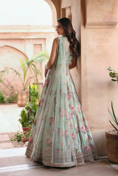 Rosabelle - Luxury Silk Embroidered 3 Piece Unstitched
