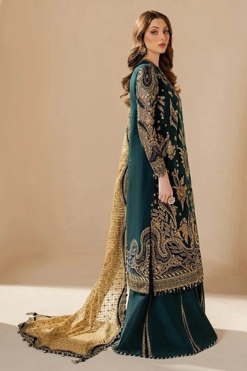 Jazmin Luxury Chiffon Embroidered 3Pc Unstitched Suit