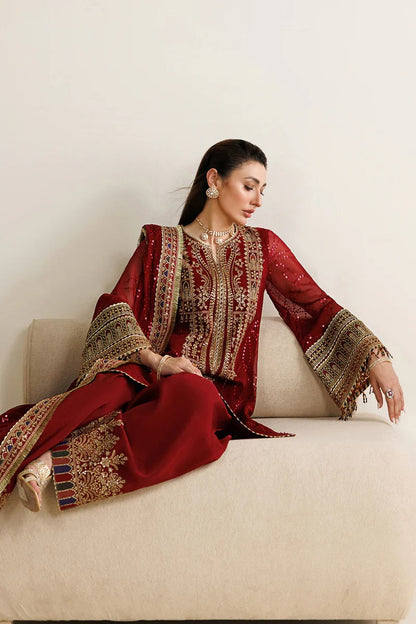 Jazmin Luxury Chiffon Embroidered 3Pc Unstitched Suit