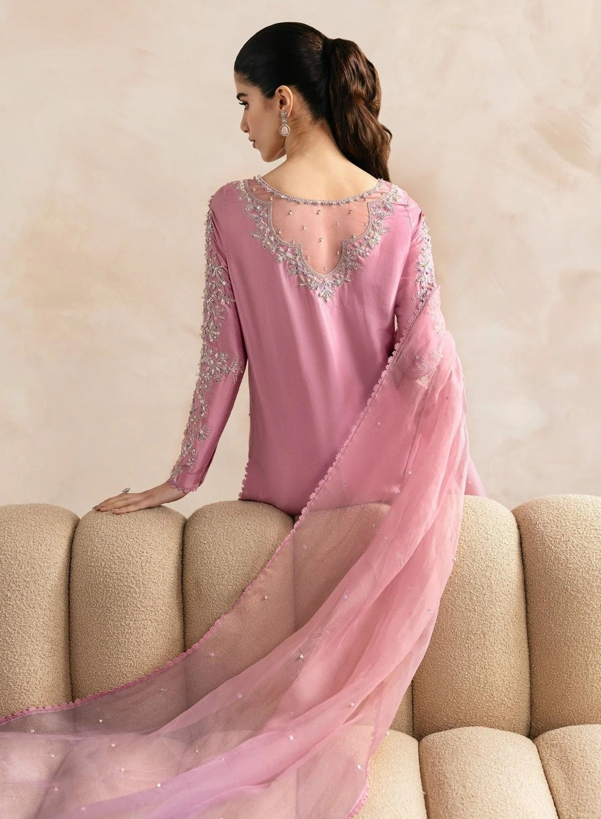 Kanwal Malik Arden Luxury Raw Silk Embroidered 3Pc Unstitched Suit
