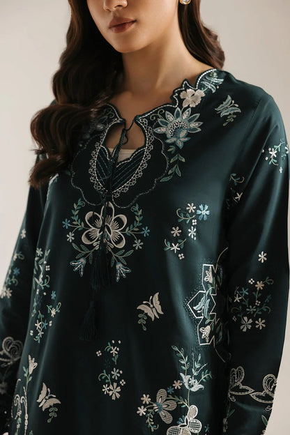 Ethnc Luxury Silk Embroidered 3Pc Unstitched Suit / 103 / 703