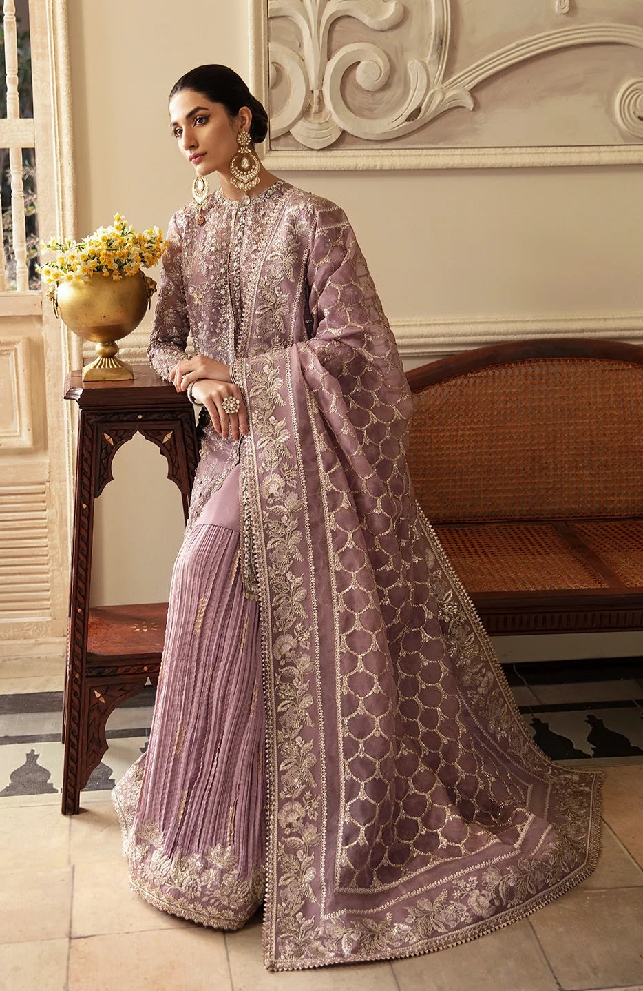 Soraya Luxury Organza Embroidered Unstitched 3PC Suit - SEHR
