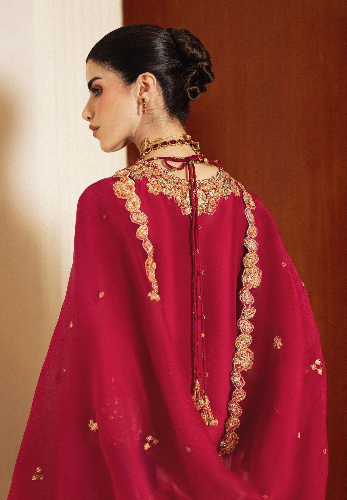 Hussain Rehar Luniere Luxury Raw Silk Embroidered 3Pc Unstitched Suit