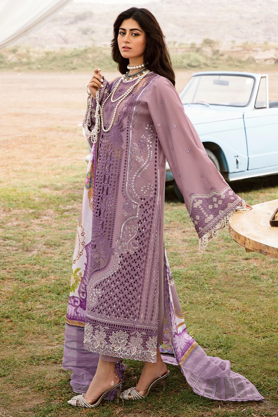 Bin Ilyas - Luxury Lawn Embroidered Unstitched 3