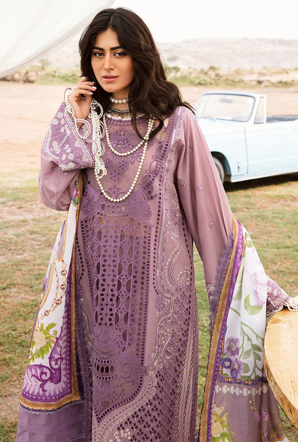 Bin Ilyas - Luxury Lawn Embroidered Unstitched 3