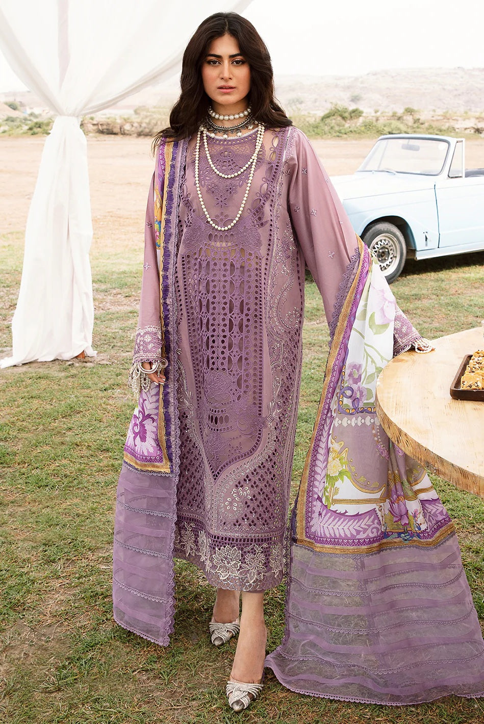 Bin Ilyas - Luxury Lawn Embroidered Unstitched 3