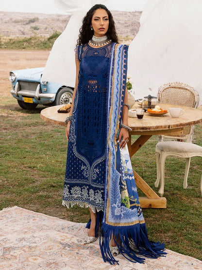 Bin Ilyas Luxury Lawn Embroidered 3 Piece Unstitched