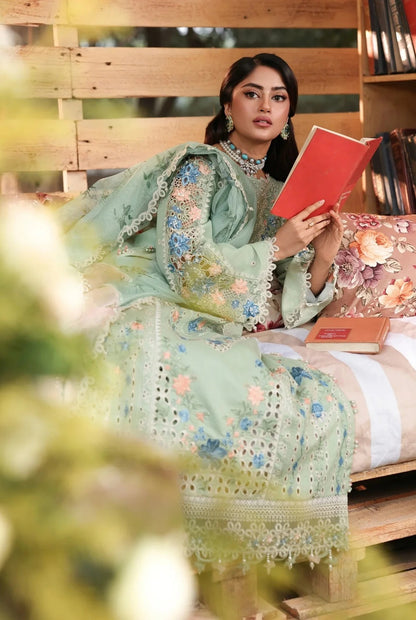 Sardinia - Luxury Lawn Embroidered 3 Piece Unstitched - SUMMER SAGE