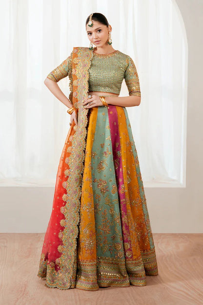 Baroque Luxury Silk Embroidered 3 Piece Unstitched