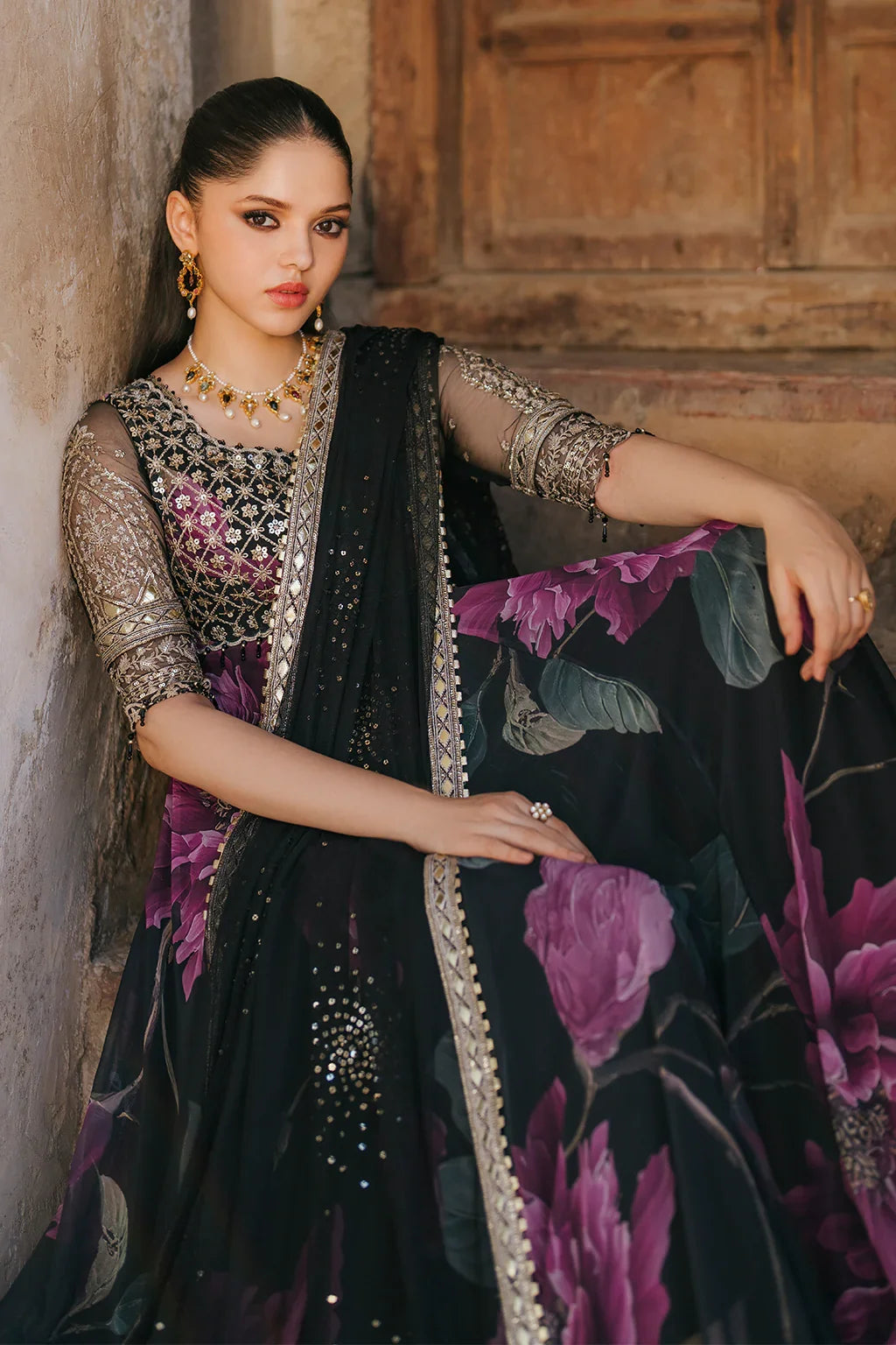 Iznik Luxury Chiffon Embroidered Collection Unstitched