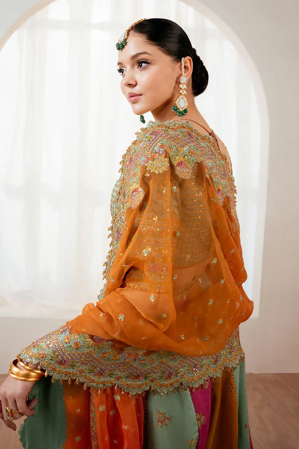 Baroque Luxury Silk Embroidered 3 Piece Unstitched