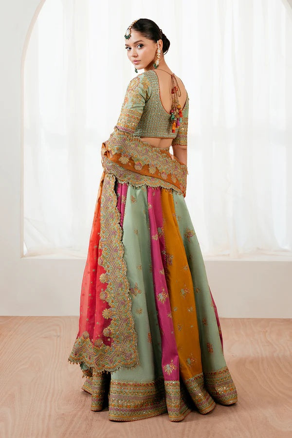 Baroque Luxury Silk Embroidered 3 Piece Unstitched