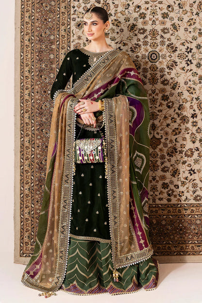 Jazmin Luxury Velvet Embroidered 3 Piece Unstitched - CVF