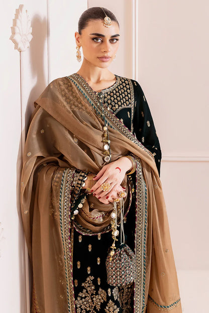 Jazmin Luxury Velvet Unstitched Collection CVF With Potli