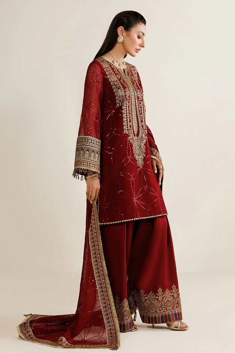 Jazmin Luxury Chiffon Embroidered 3Pc Unstitched Suit