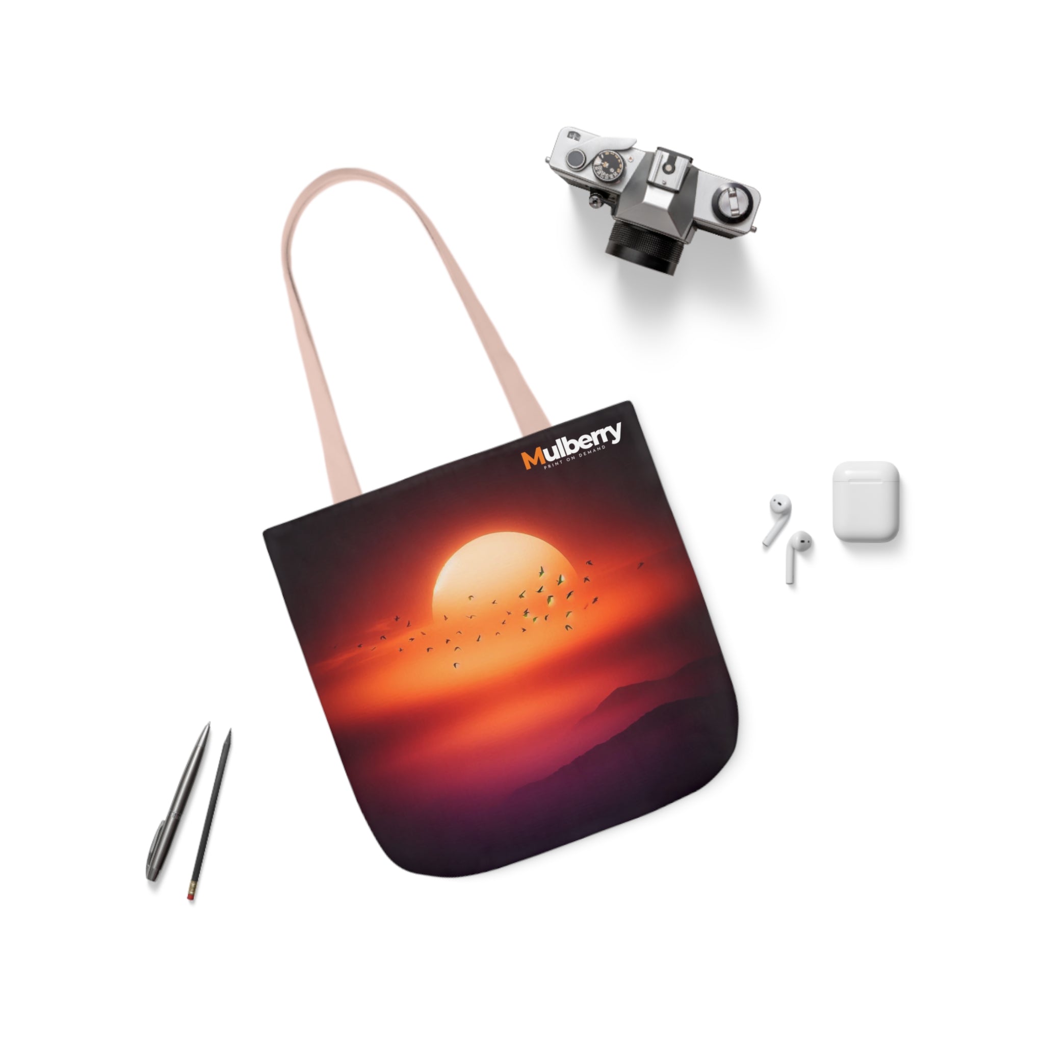 Canvas Tote Bag, 5-Color Straps