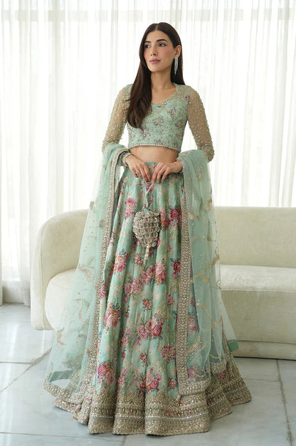 Rosabelle - Luxury Silk Embroidered 3 Piece Unstitched