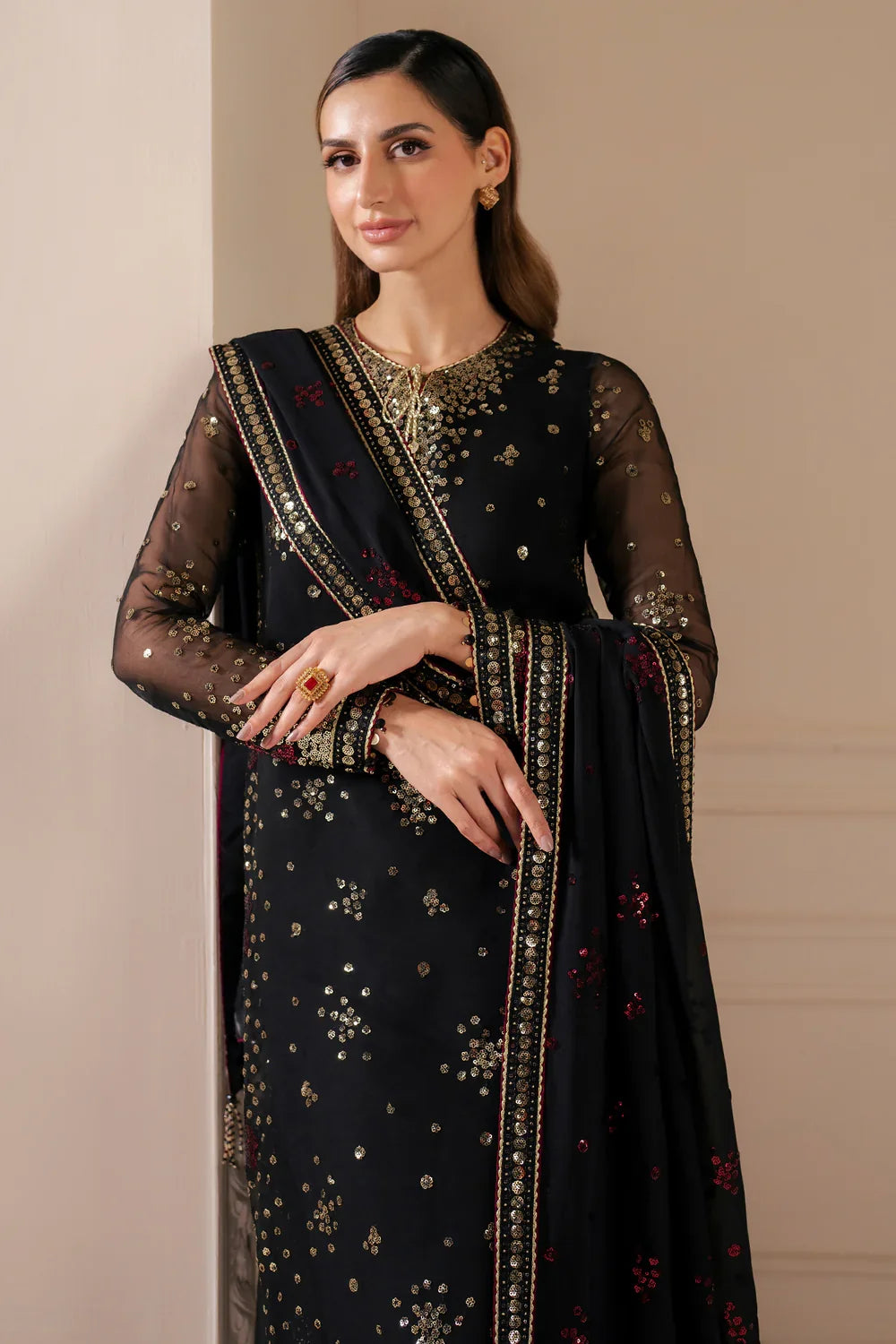 Jazmin Luxury Chiffon Embroidered Collection Unstitched