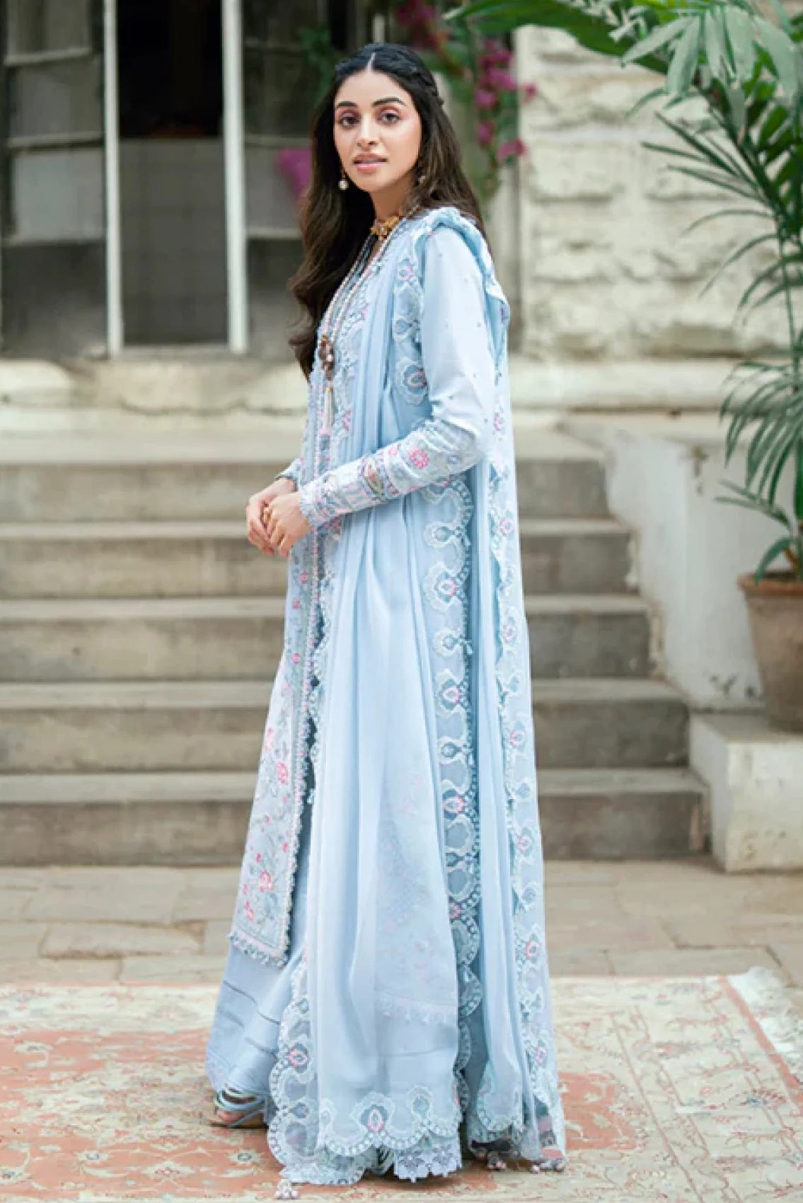 Qalamkar - Zarish - Luxury Lawn Embroidered 3 Piece Unstitched