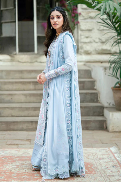 Qalamkar - Zarish - Luxury Lawn Embroidered 3 Piece Unstitched