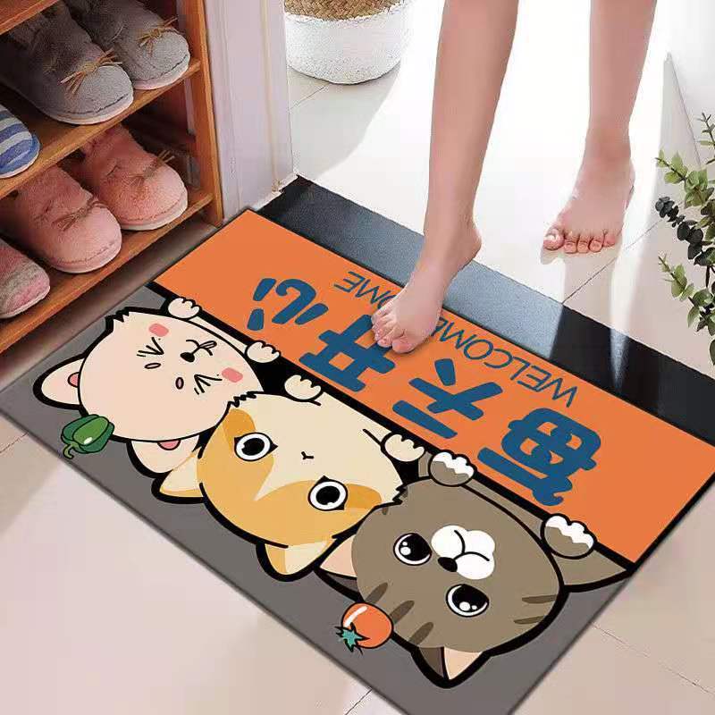 Absorbent Floor Mat Bedroom Cartoon Rug