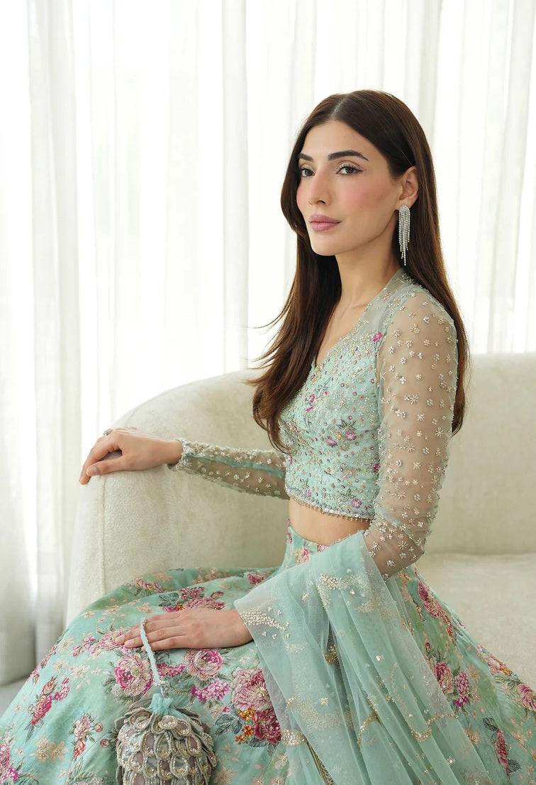 Rosabelle - Luxury Silk Embroidered 3 Piece Unstitched