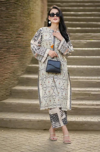 Urge 2PC Unstitched Lawn Printed Shirt with Printed Trousers