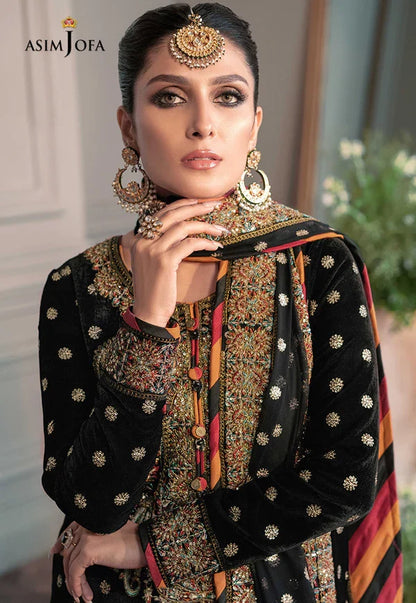 Asim Jofa - The Ayeza Edit Makhmal Royal Velvet Collection Unstitched 3 Pc