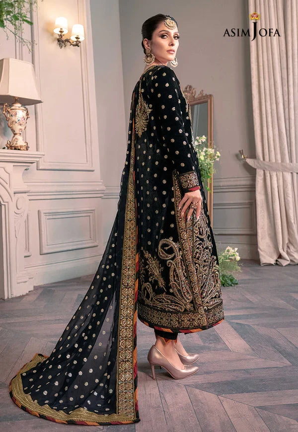 Asim Jofa - The Ayeza Edit Makhmal Royal Velvet Collection Unstitched 3 Pc