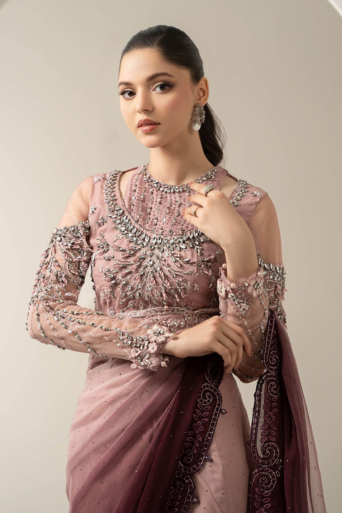 Maria.B Luxury Pure Chiffon Embroidered 3 Piece Unstitched