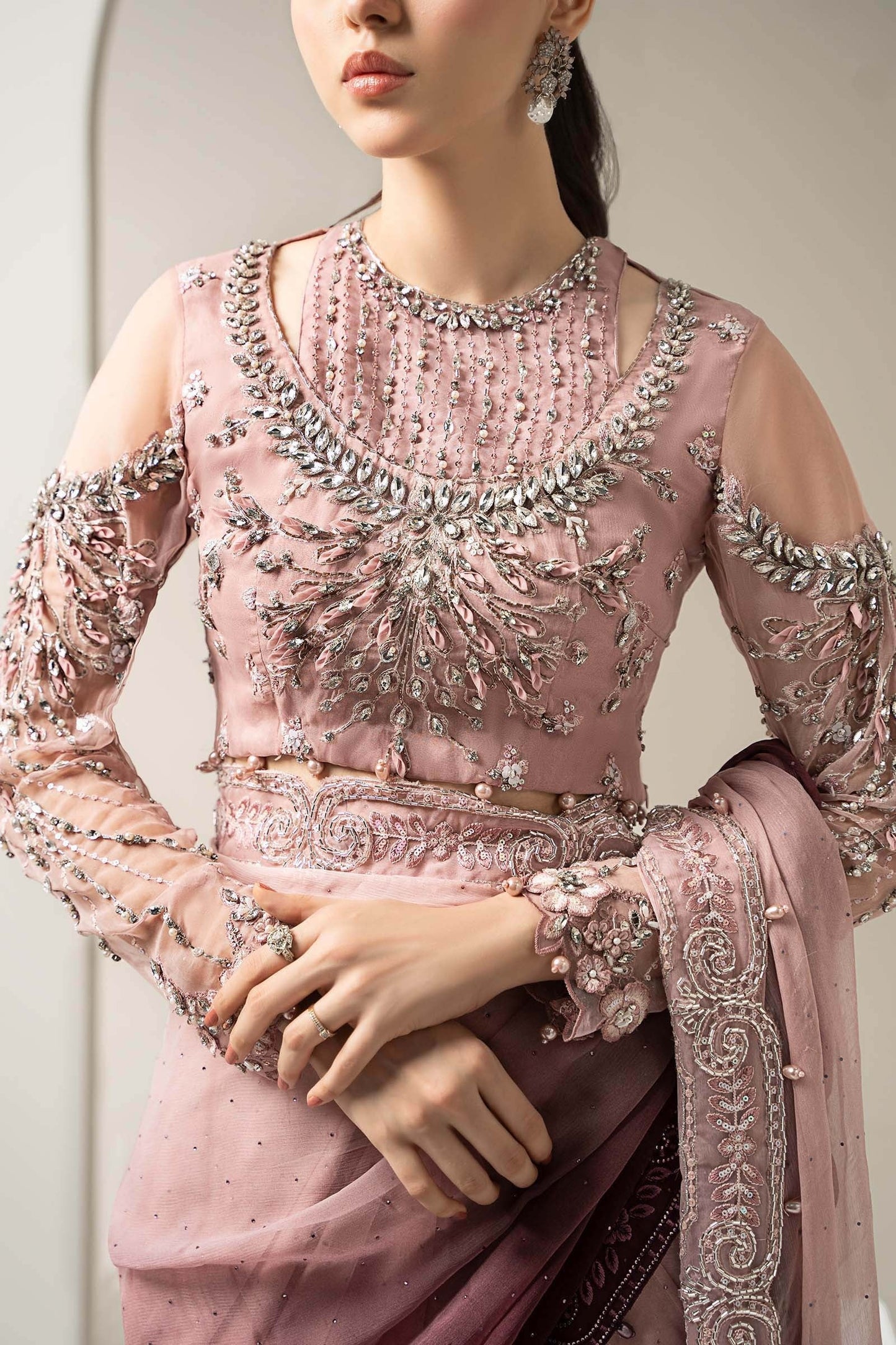 Maria.B Luxury Pure Chiffon Embroidered 3 Piece Unstitched