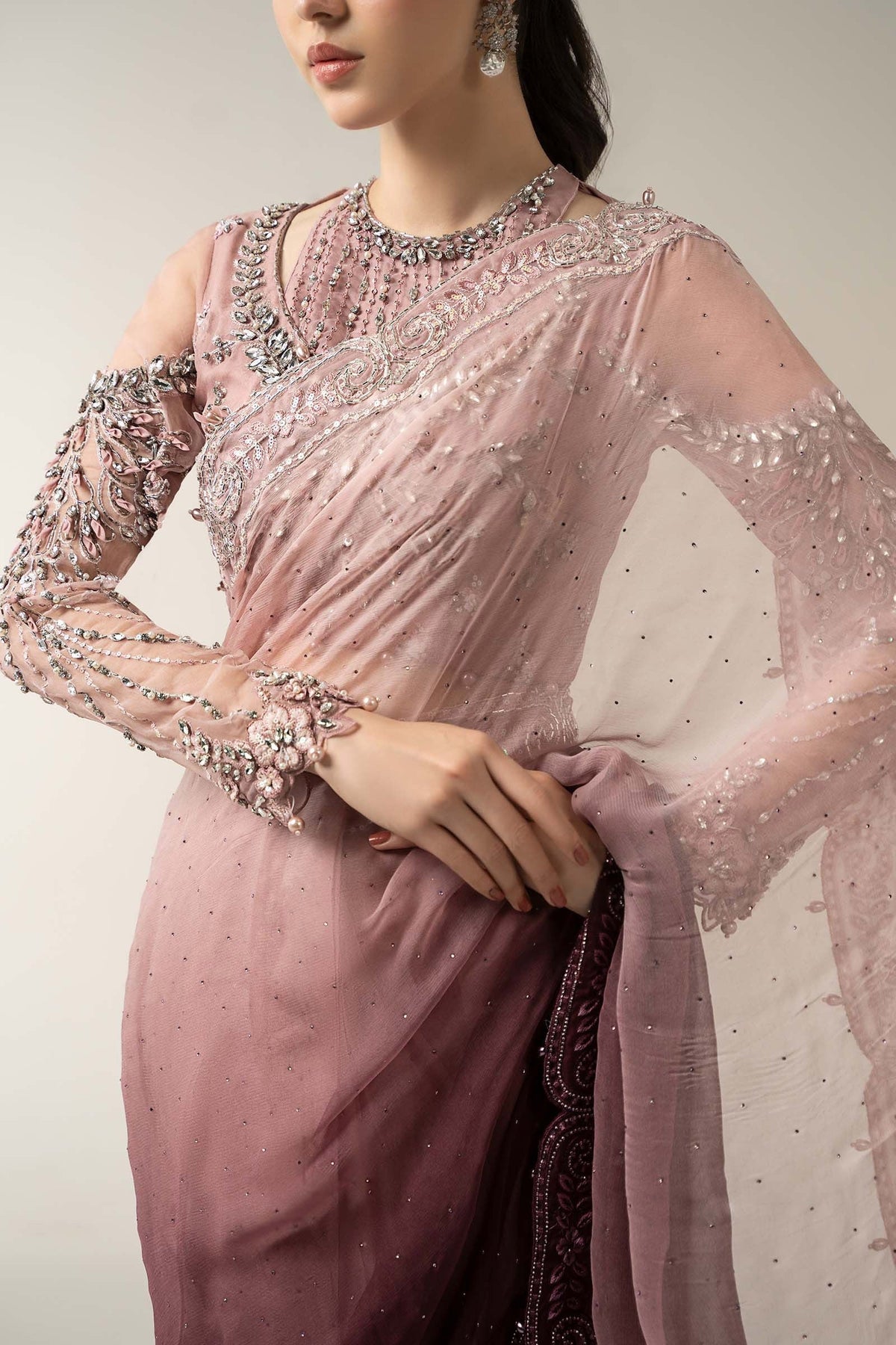 Maria.B Luxury Pure Chiffon Embroidered 3 Piece Unstitched