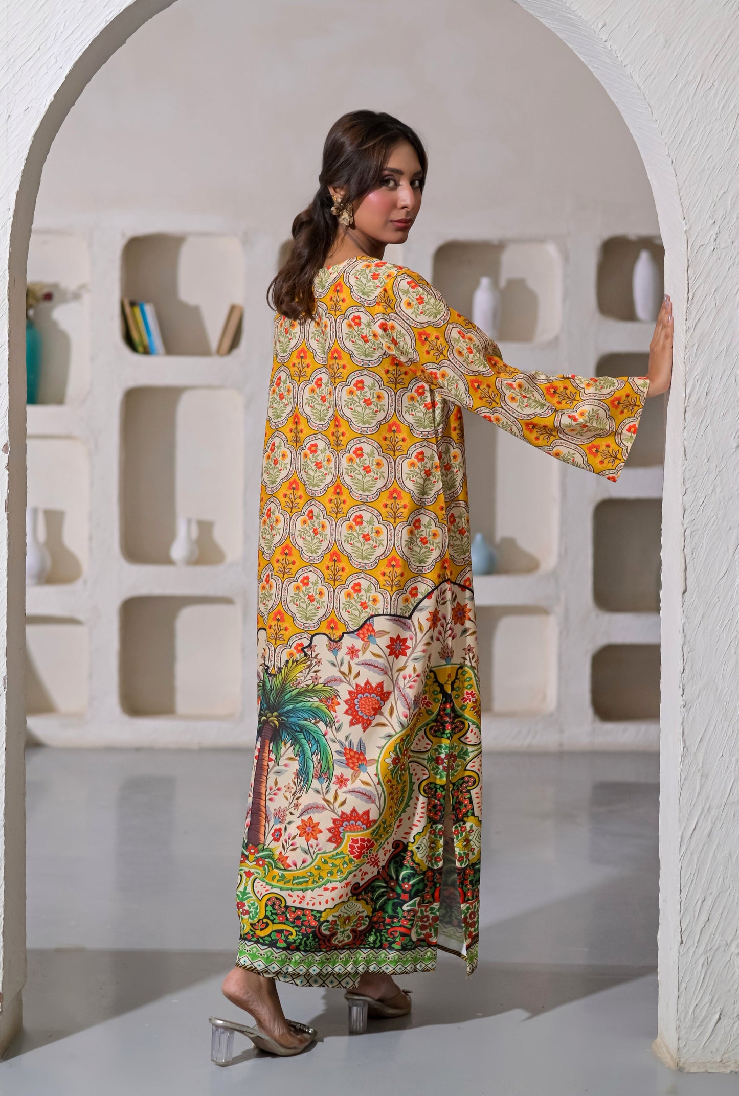 Poshkari Luxury Blended Raw Silk Embroidered 2Pc Stitched Suit