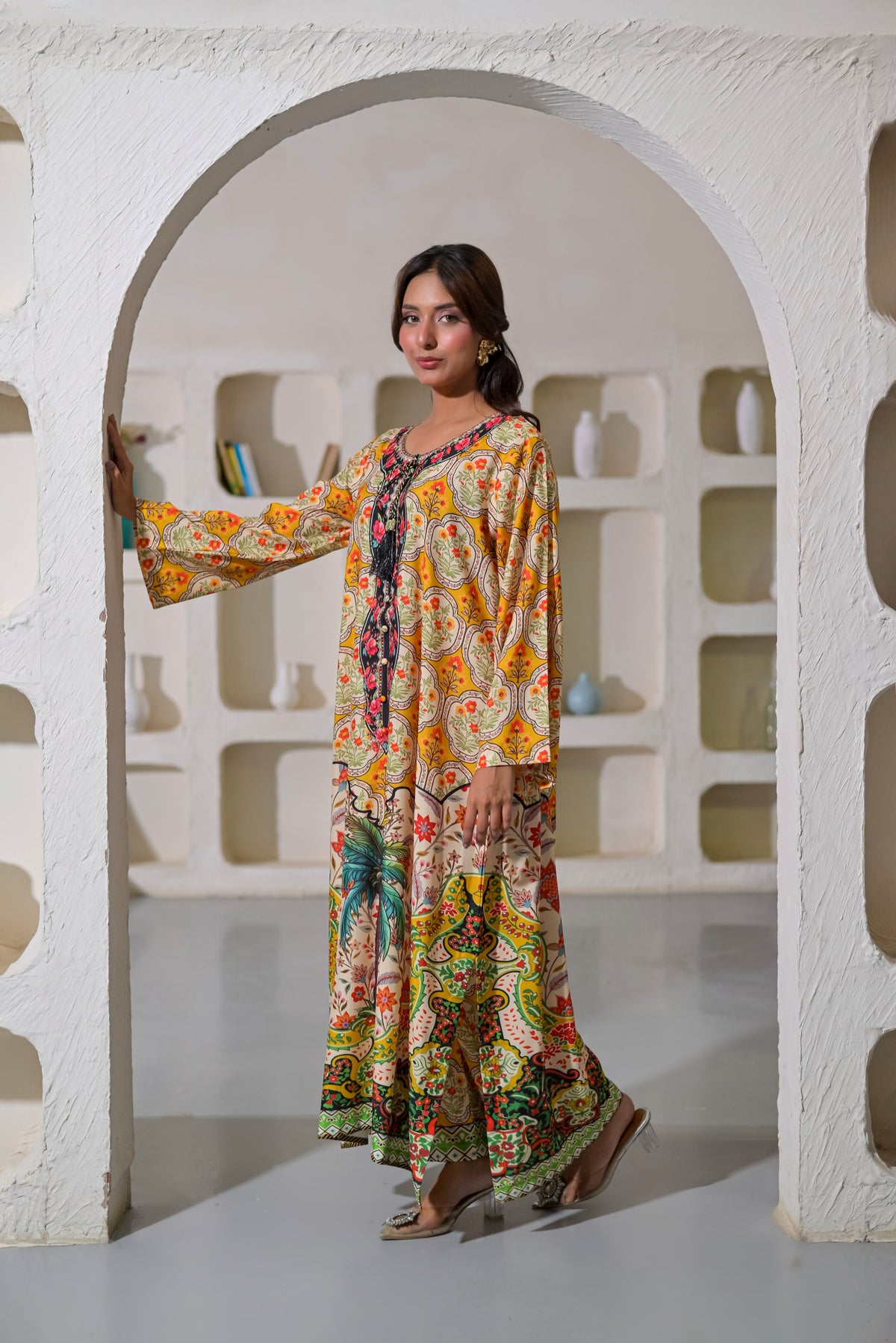 Poshkari Luxury Blended Raw Silk Embroidered 2Pc Stitched Suit